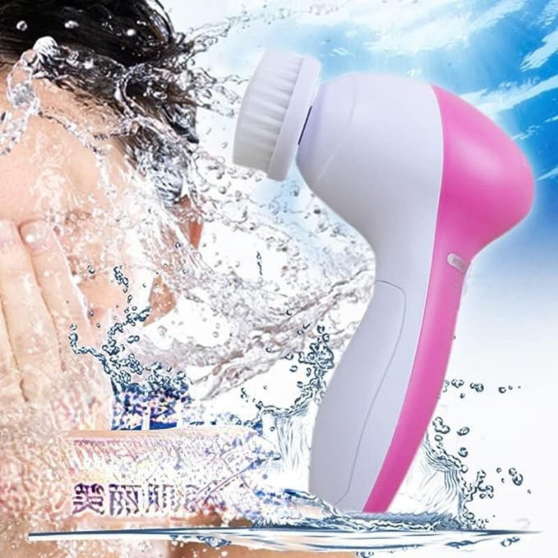 5-in-1 Electric Face Cleaning Brush Wash Face Machine Skin Pore