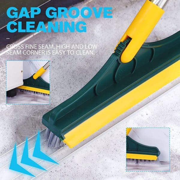 2-in-1 Floor Cleaning Brush 120° Rotatable : Versatile Bathroom & Window Tile Scrubber