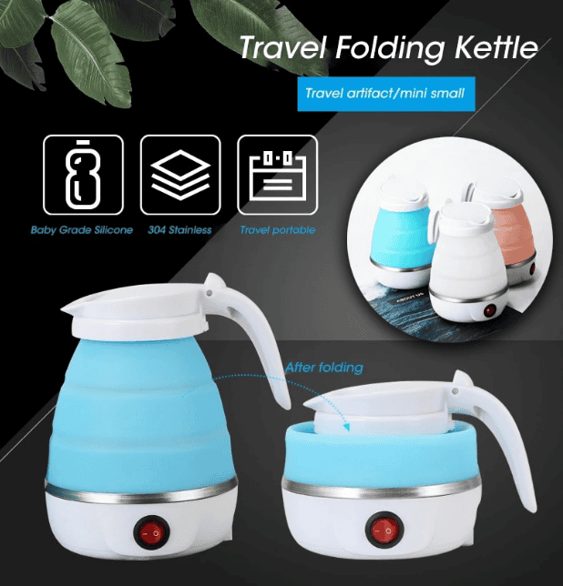 Foldable Electric Kettle: Portable Teapot for Travel & Home - 600ml